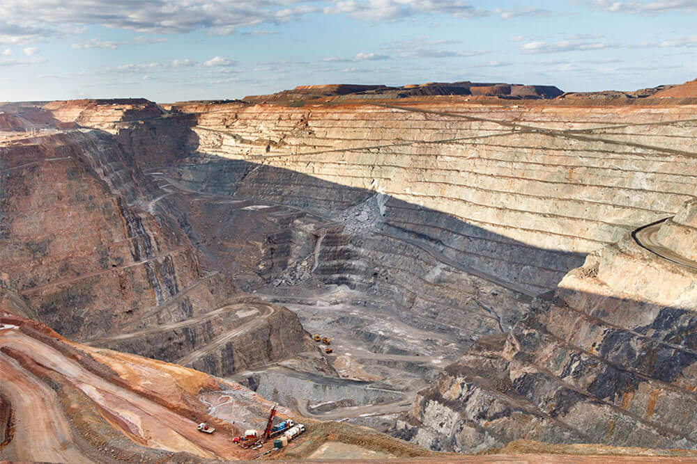 a large scale mining site