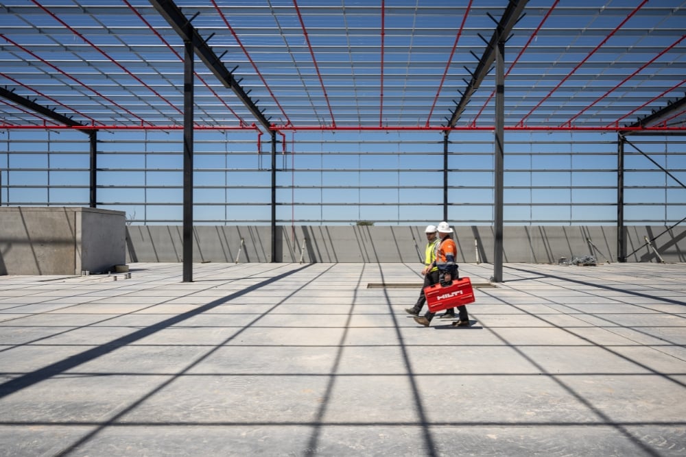 Kennards Hire projects team members on site